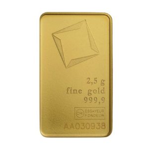 2.5 Gram Valcambi Gold Bar (In Assay) 2.5 Gram Valcambi Gold Bar (In Assay)