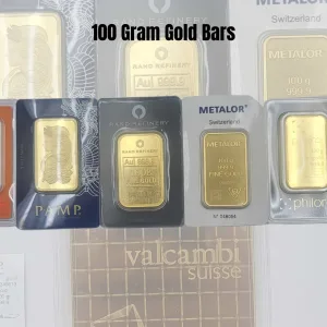 100 Gram Gold Bar Random Brands With Assay 100 Gram Gold Bar Random Brands With Assay