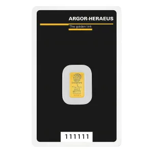 1 Gram Argor Heraeus Kinebar Gold Bar (In Assay) 1 Gram Argor Heraeus Kinebar Gold Bar (In Assay)