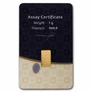 1 gram Gold Bar - (IGR) Istanbul Gold Refinery (New with Assay) 1 gram Gold Bar - (IGR) Istanbul Gold Refinery (New with Assay)