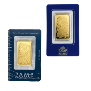 Vintage Assay - 1 oz Gold Bar PAMP Suisse Lady Fortuna .9999 Fine Vintage Assay - 1 oz Gold Bar PAMP Suisse Lady Fortuna .9999 Fine