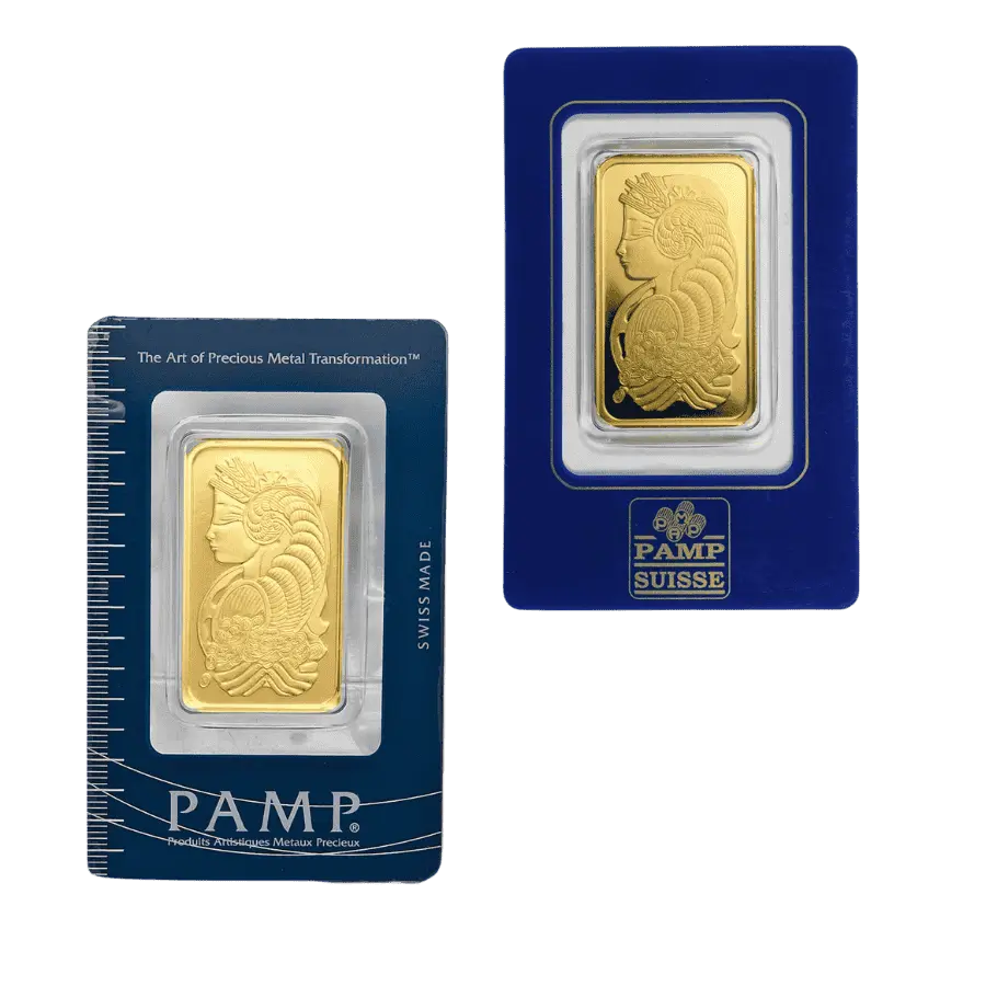 Vintage Assay - 1 oz Gold Bar PAMP Suisse Lady Fortuna .9999 Fine