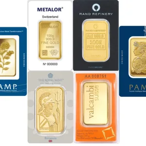 100 Gram Gold Bar Random Brands With Assay 100 Gram Gold Bar Random Brands With Assay
