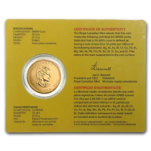 1 oz Canada Gold Maple Leaf .99999 $200 - BU 1 oz Canada Gold Maple Leaf .99999 $200 - BU