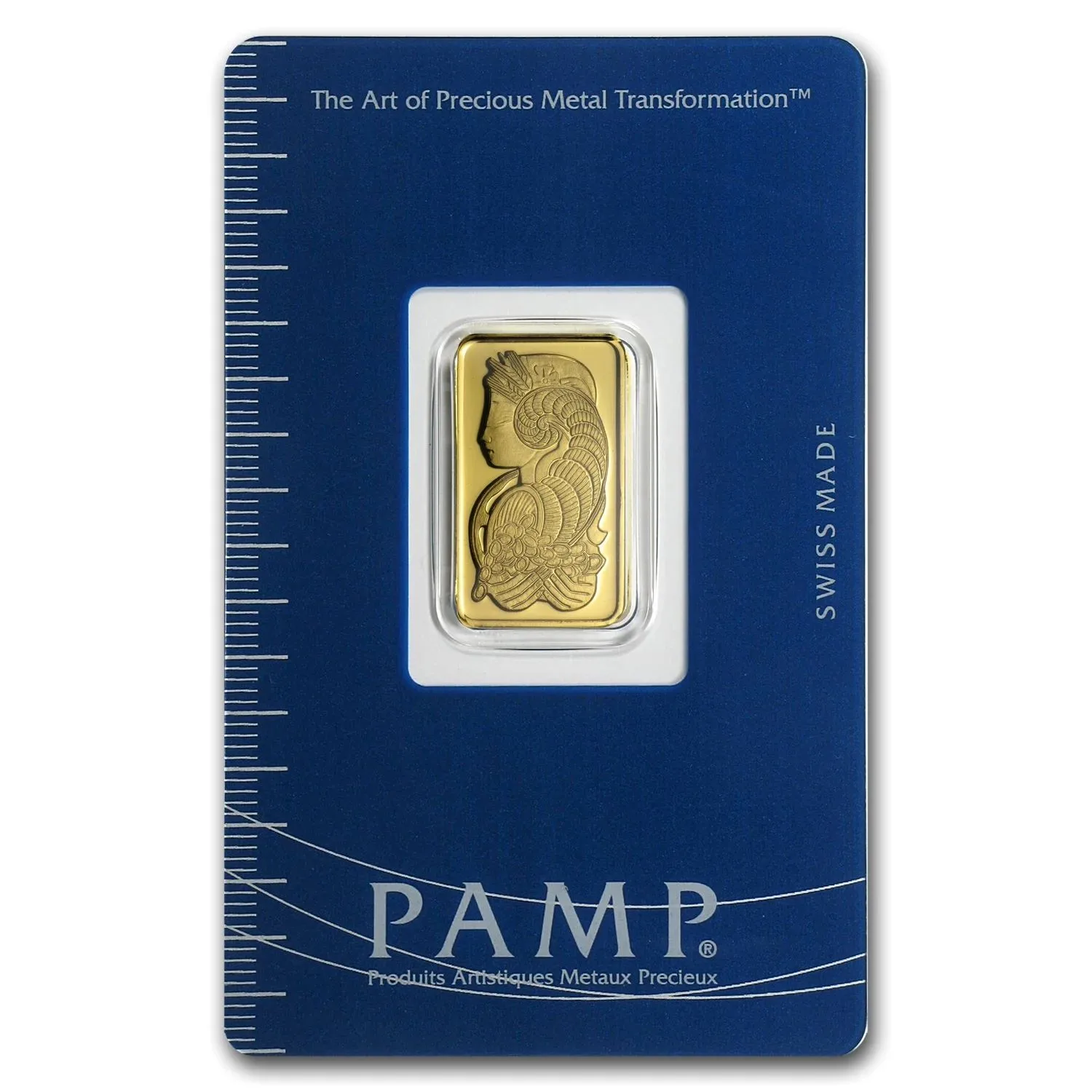 Vintage Assay - 5 gram Gold Bar PAMP Suisse Lady Fortuna .9999 fine