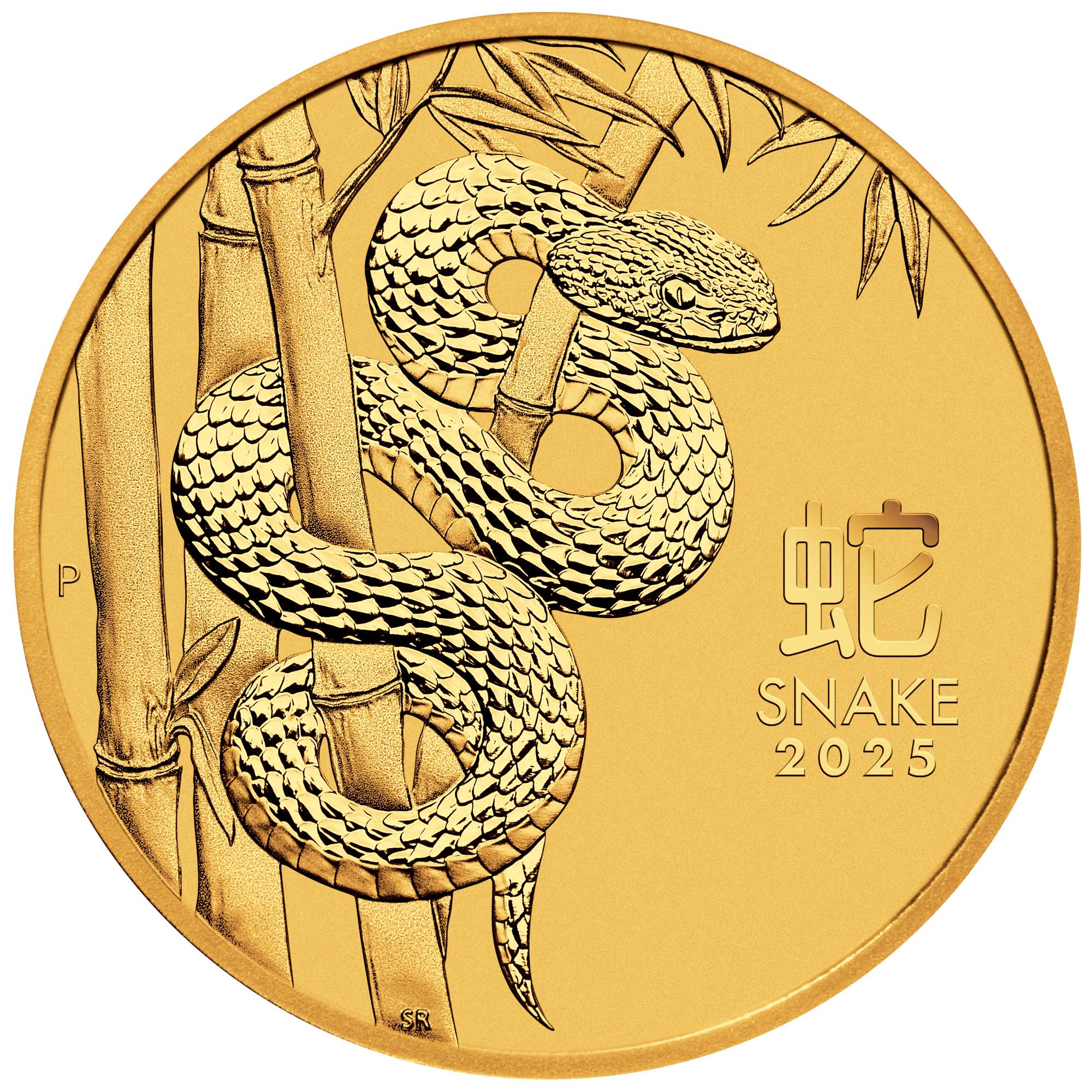 2025 Australian Lunar Series III Year of the Snake 1 oz gold bullion coin