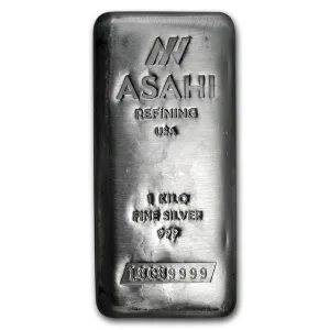 1 Kilo Silver Bar - Random Brand W / Assay 1 Kilo Silver Bar - Random Brand W / Assay