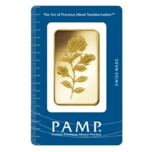 50 Gram PAMP Suisse Gold Bar - Rosa (In Assay) 50 Gram PAMP Suisse Gold Bar - Rosa (In Assay)