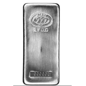 1 Kilo Silver Bar - Random Brand W / Assay 1 Kilo Silver Bar - Random Brand W / Assay