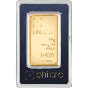 50 Gram Philoro Gold Bar (In Assay) 50 Gram Philoro Gold Bar (In Assay)