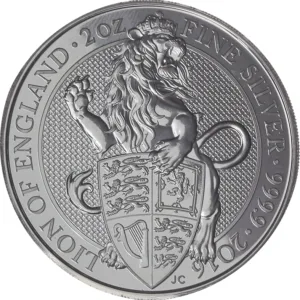 2 oz .9999 Silver Royal Tudor Beast's Coins (Random Years) 2 oz .9999 Silver Royal Tudor Beast's Coins (Random Years)