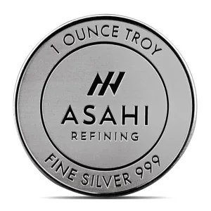 Asahi 1 oz Silver Round .999 Pure Asahi 1 oz Silver Round .999 Pure