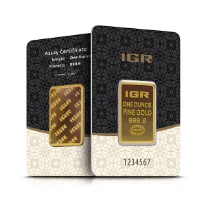 1 oz Gold Bar - (IGR) Istanbul Gold Refinery (New with Assay) 1 oz Gold Bar - (IGR) Istanbul Gold Refinery (New with Assay)