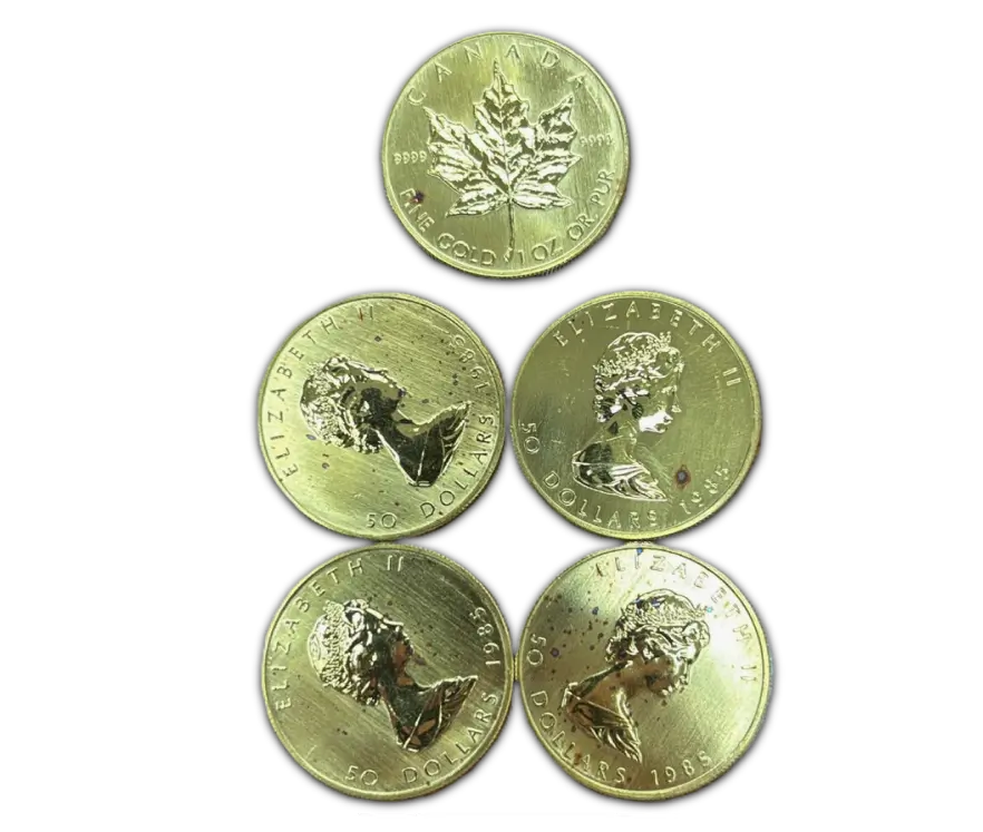 1 oz Canadian Gold Maple Leaf coin, Royal Canadian Mint
