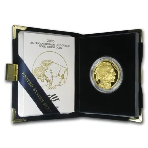 2006-W 1 oz Proof Gold Buffalo Coin (W/Box & COA) 2006-W 1 oz Proof Gold Buffalo Coin (W/Box & COA)