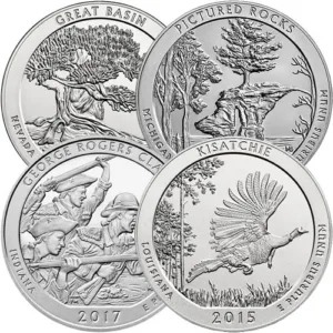 5 Oz Silver Coin - America the Beautiful ATB Random Years 5 Oz Silver Coin - America the Beautiful ATB Random Years