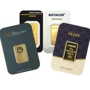 20 Gram Gold Bar - Random Branded Names 20 Gram Gold Bar - Random Branded Names