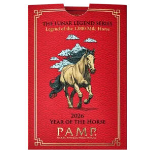 2026 1 Oz Gold Bar - PAMP Suisse Lunar Horse 2026 (In Assay) 2026 1 Oz Gold Bar - PAMP Suisse Lunar Horse 2026 (In Assay)