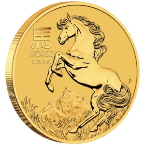 Australian Lunar Series III 2026 Year of the Horse 1oz Gold Bullion Coin Australian Lunar Series III 2026 Year of the Horse 1oz Gold Bullion Coin