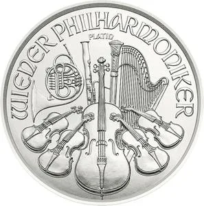 1 Oz Platinum Austrian Philharmonic Coin 1 Oz Platinum Austrian Philharmonic Coin