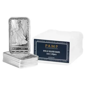 1 oz Silver Bar - PAMP Suisse Lady of Liberty .999 1 oz Silver Bar - PAMP Suisse Lady of Liberty .999